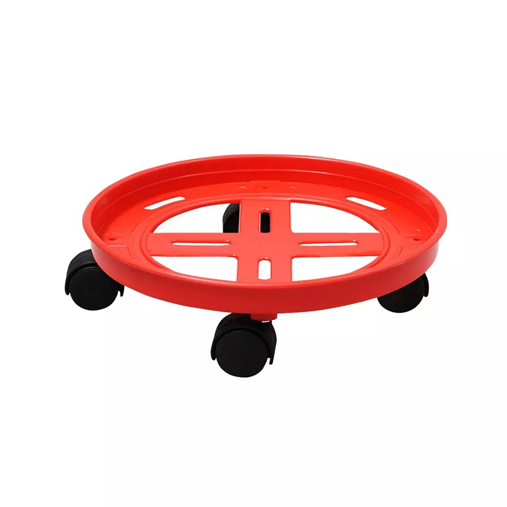 Swagath Heavy Duty Cylinder Trolley Stand Red Color, GT-01