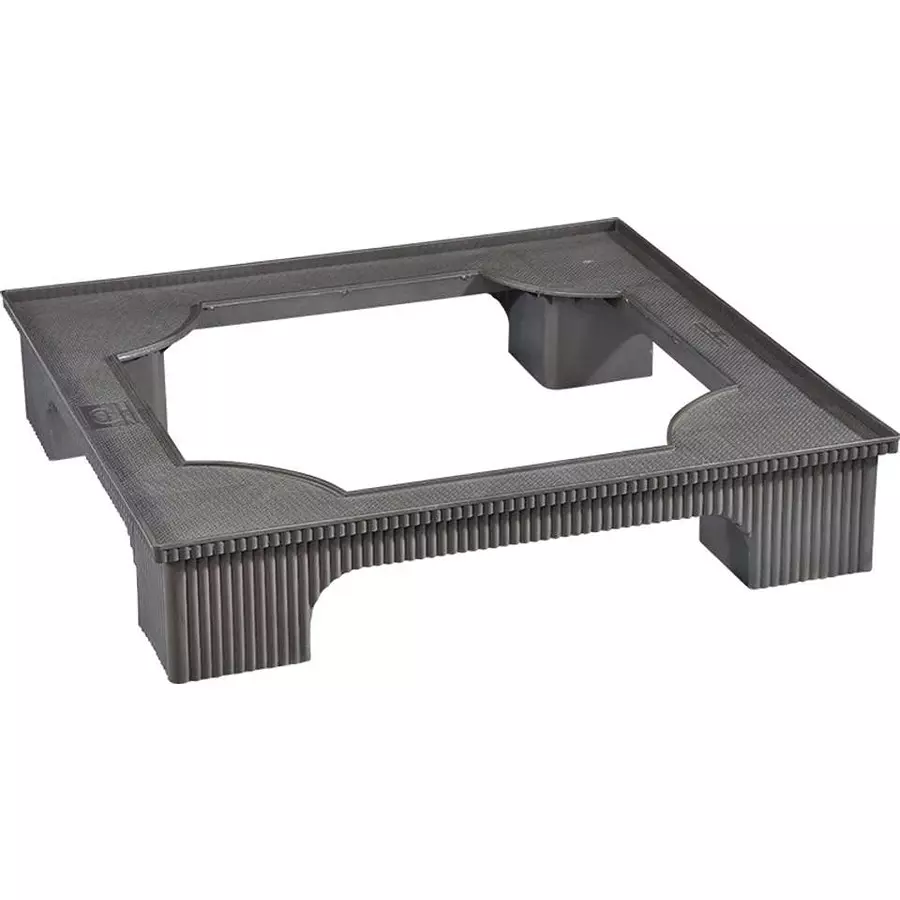 Swagath FS-01 Refrigerator & Washing Machine Stand 300 Kg Load Capacity Plastic Silver 12x60x57 cm Size for Home & Bathroom Use, FS-01-SL-1