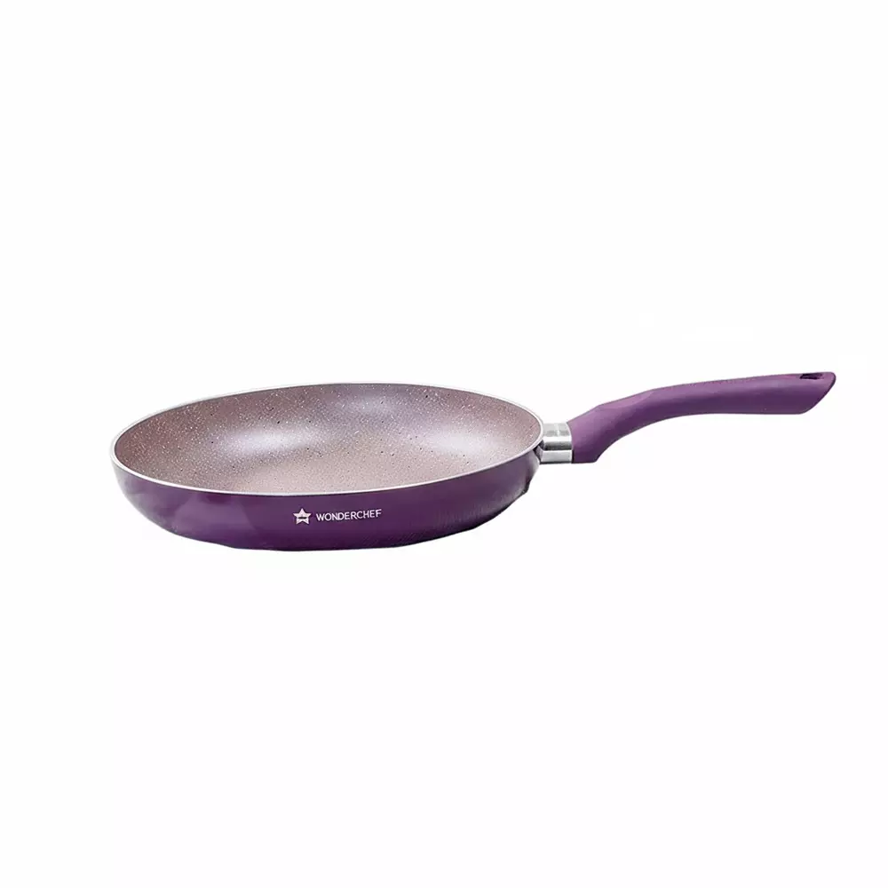Wonderchef Royal Velvet Fry Pan 26 cm Virgin Aluminium Non-Stick Purple , 63152945