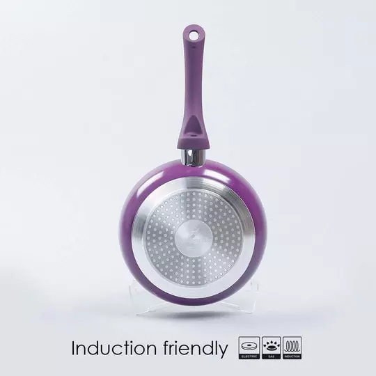 Wonderchef Royal Velvet Fry Pan 26 cm Virgin Aluminium Non-Stick Purple , 63152945