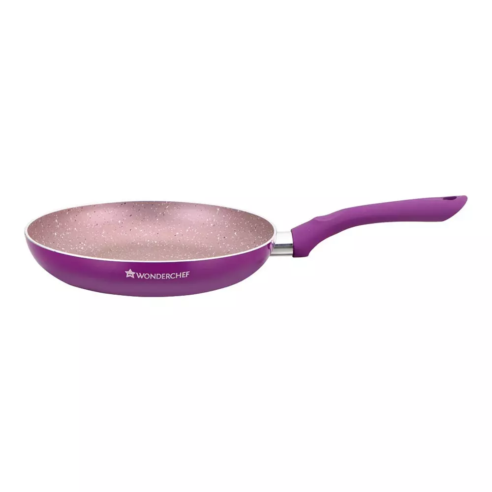 Wonderchef Royal Velvet Fry Pan 20 cm 1.2 L Virgin Aluminium Non-Stick Purple , 63152415