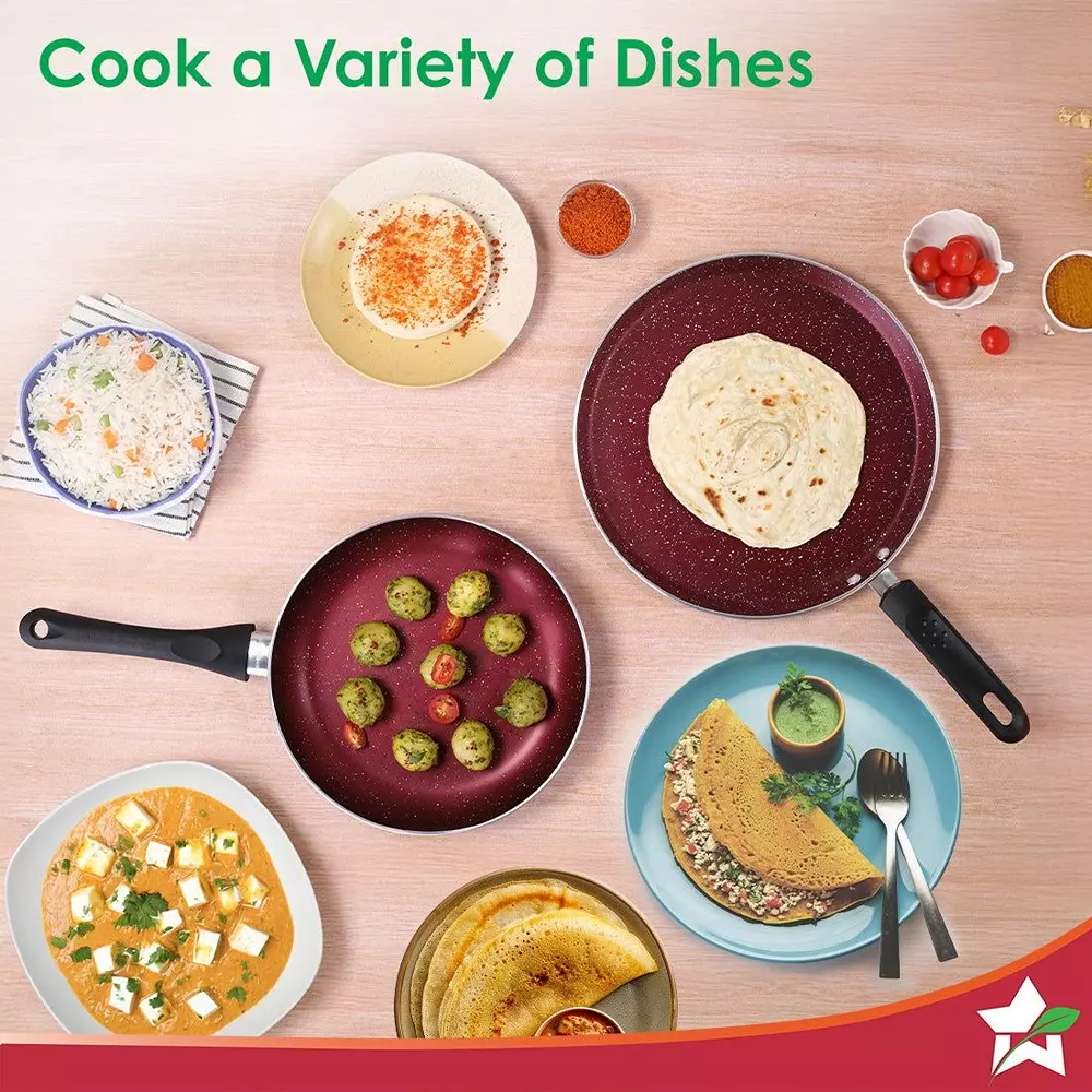 wonderchef-bandhan-dosa-tawa-fry-pan-non-stick-pure-grade-aluminium-red-and-purple-63155003-2-pcs-set