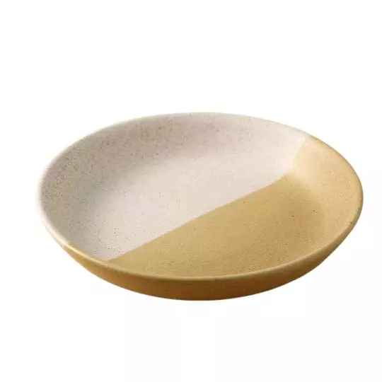 Wonderchef Teramo Pasta Plate 9.37 x 2 x 9.37 cm Load Free and Non Toxic Stoneware Yellow, 63154661