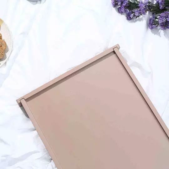 Wonderchef Casablanca Tray Geometric Pattern Engineered Wood Brown 10x16x2 cm Medium, 63154670