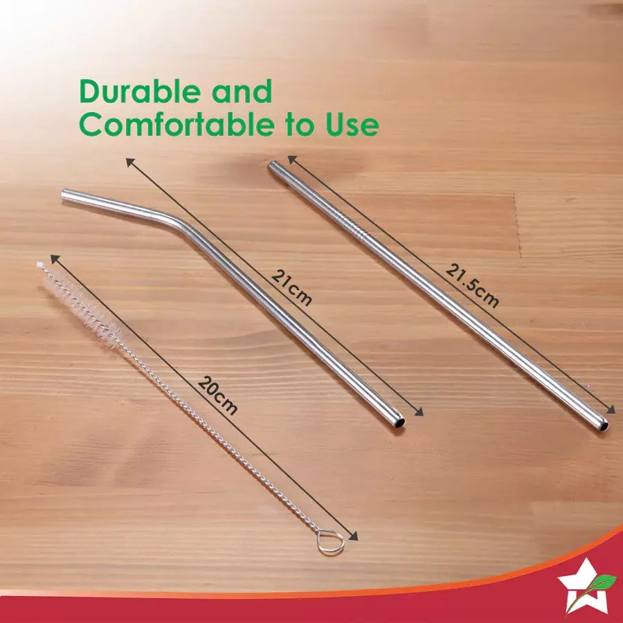 wonderchef-ambrosia-straw-set-with-1-cleaning-brush-stainless-steel-chrome-63155107-4-pcs-set