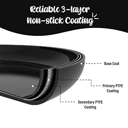 Wonderchef Valencia Dosa Tawa, Fry Pan Kadhai Non Stick Pure Grade Aluminium Black, 63154767 (3 Pcs Set)