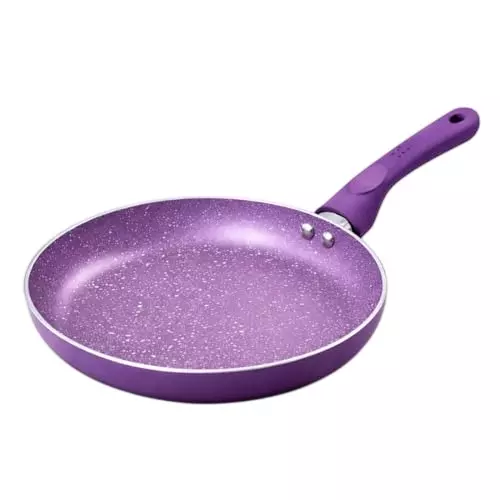 Wonderchef Orchid Frying Pan 24 cm Non Stick Virgin Aluminium Purple, 63152752