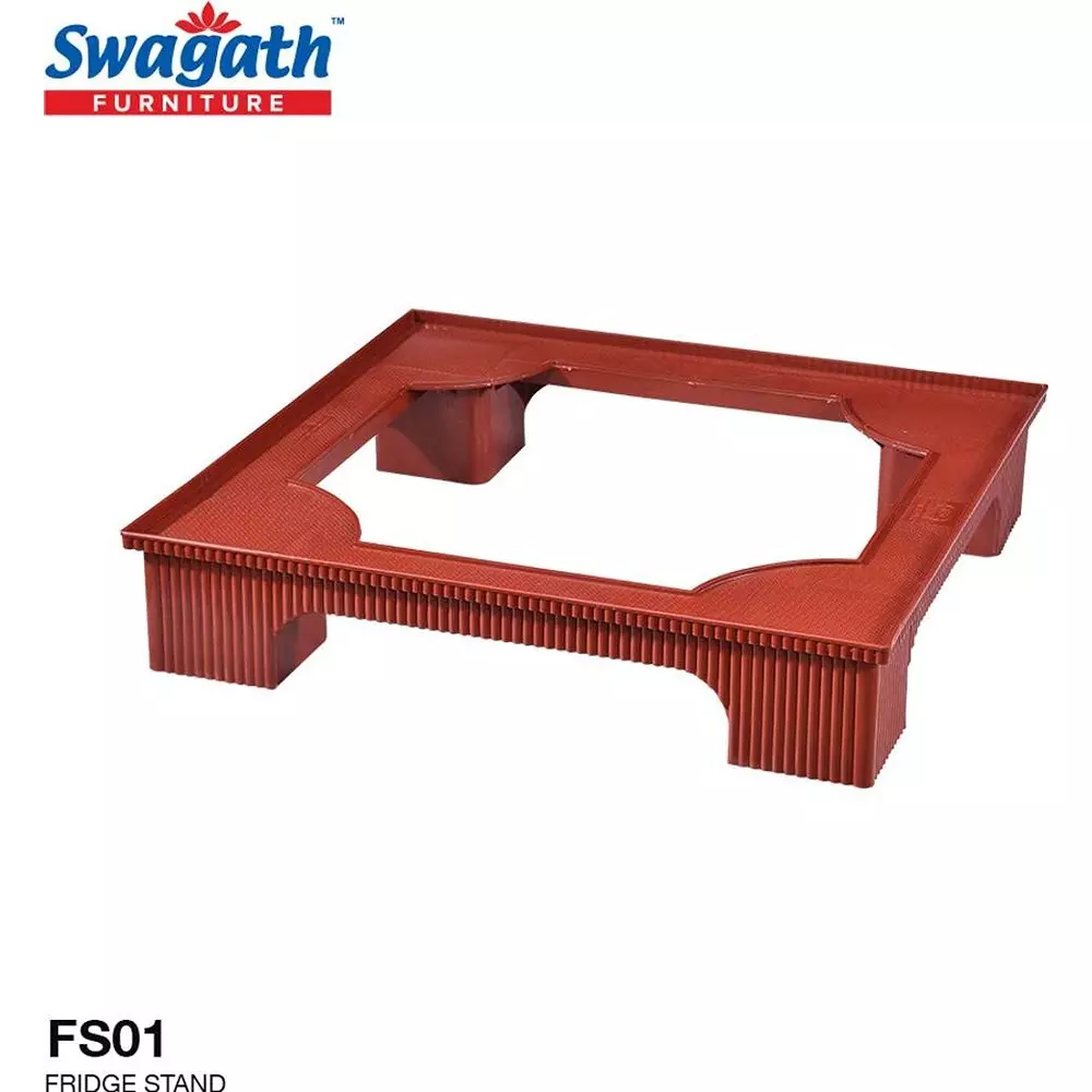 swagath-fs-01-refrigerator-washing-machine-stand-300-kg-load-capacity-plastic-maroon-12x60x57-cm-size-for-home-bathroom-use-fs-01-mr-1