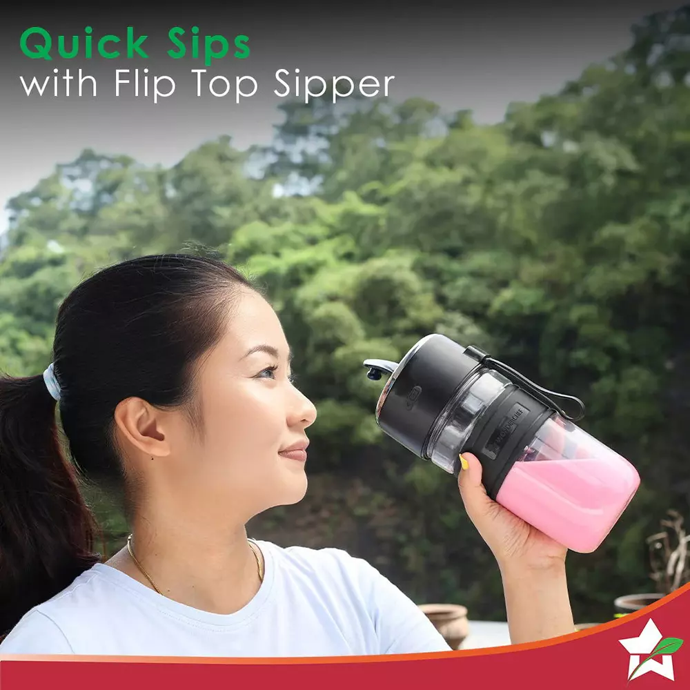 Wonderchef Nutri-Cup Zip Portable Blender ABS Plastic Body 40 W 350 ml Capacity for Juices, Shakes & Coffee