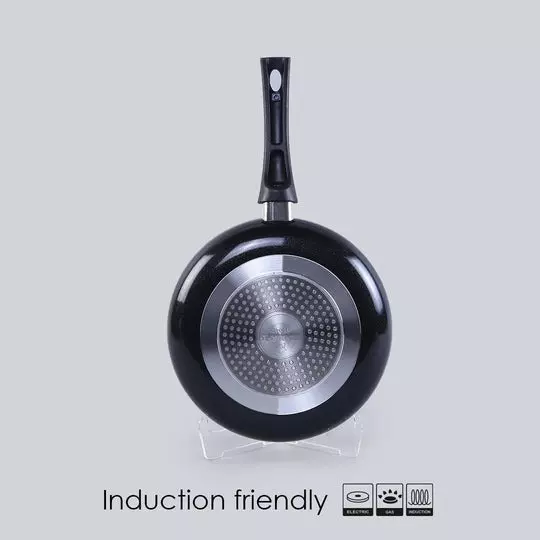 Wonderchef Sigma Dosa Tawa, Fry Pan & Kadhai with Glass Lid Non-Stick Virgin Aluminium Red & Black, 63153764 (4 Pcs Set)