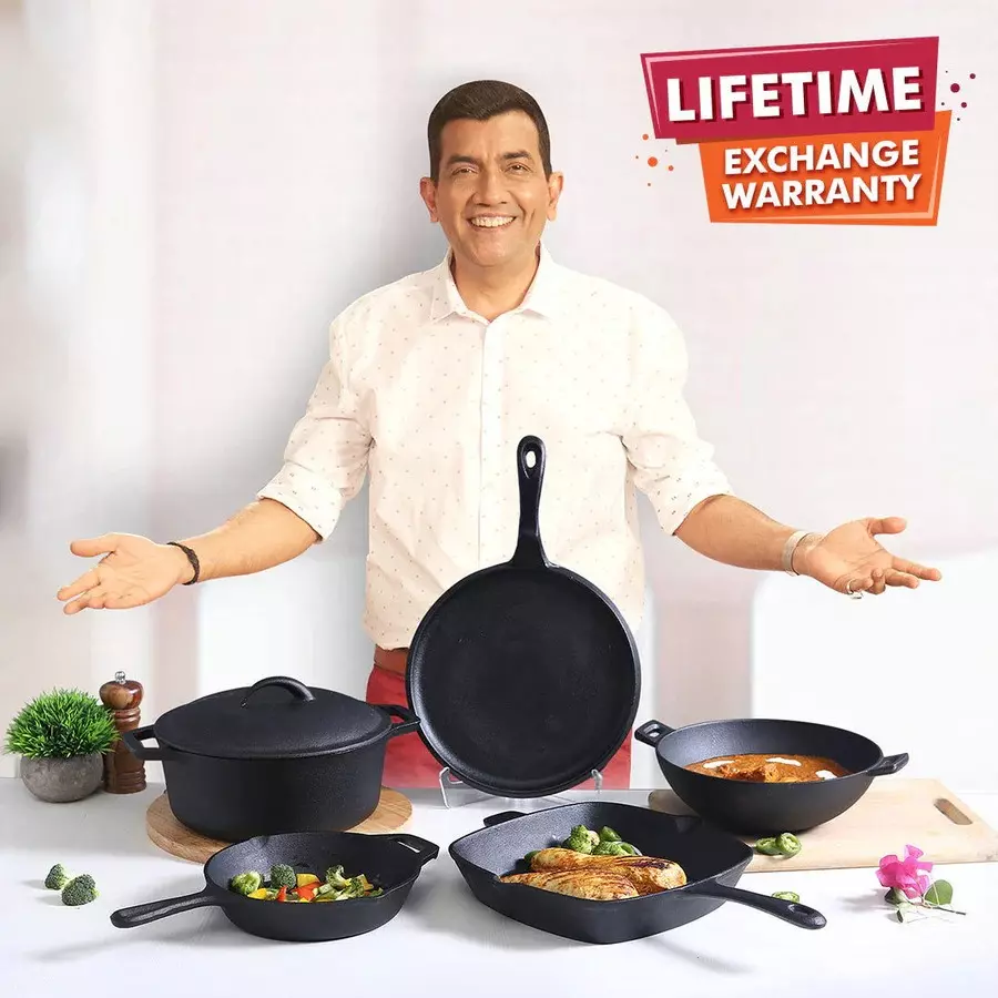 wonderchef-forza-kadhai-lid-24-cm-pre-seasoned-cast-iron-black-63153778