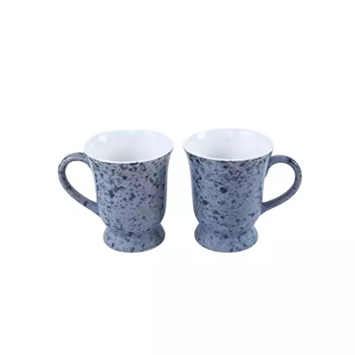 Wonderchef Teramo Mug 250 ml Stoneware Speckled Blue, 63154645 (2 Pcs Set)