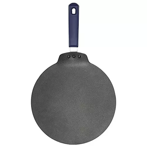 Wonderchef Reva Flat Dosa Tawa 33 cm Greblon C3 Non-Stick Aluminium Black, 63152548