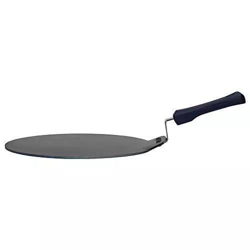 Wonderchef Reva Flat Dosa Tawa 33 cm Greblon C3 Non-Stick Aluminium Black, 63152548