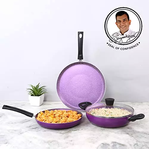wonderchef-tivoli-dosa-tawa-fry-pan-kadhai-with-glass-lid-non-stick-virgin-aluminium-purple-63154456-4-pcs-set