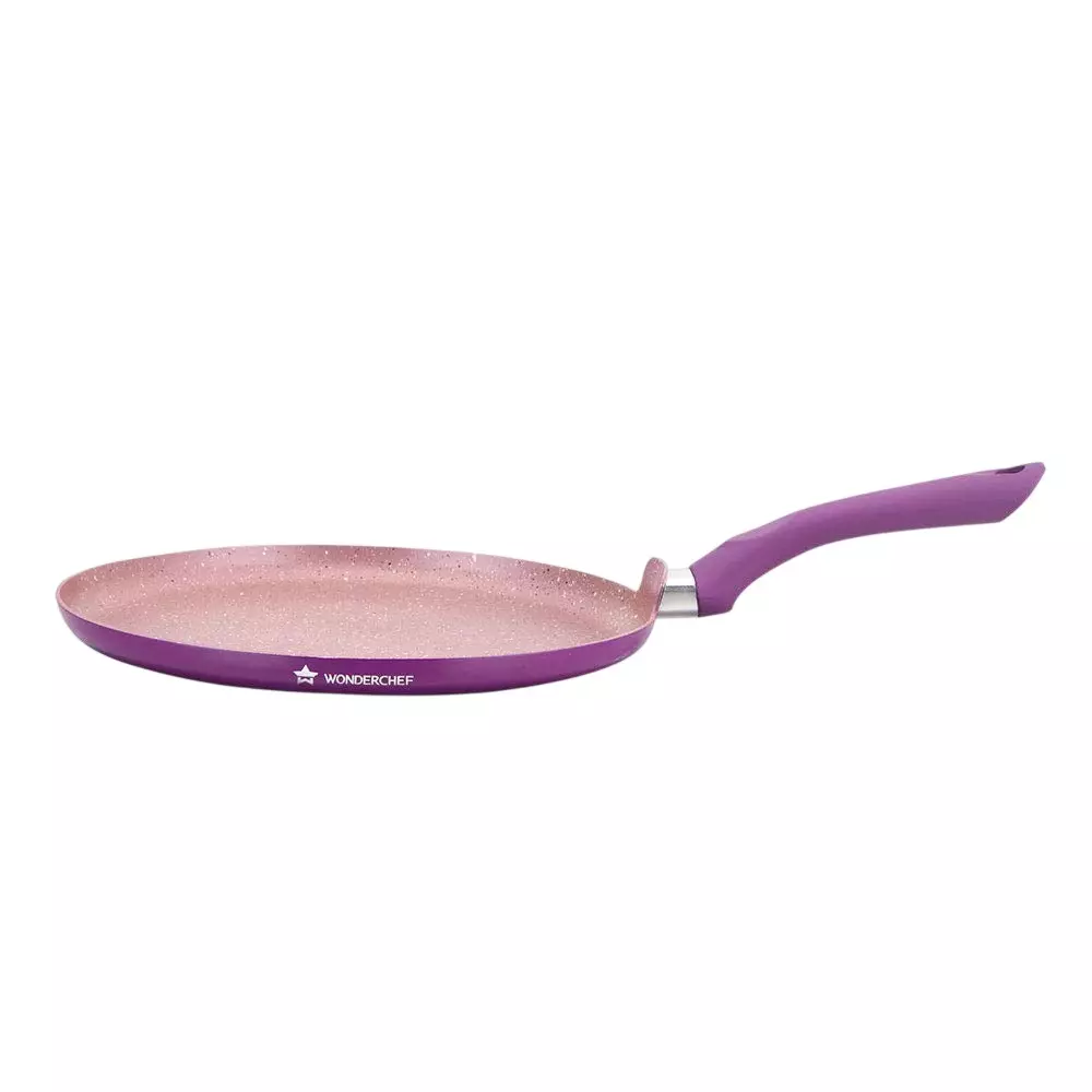 Wonderchef Royal Velvet Dosa Tawa 30 cm 1.8 L Non Stick Virgin Aluminium Purple, 63152943