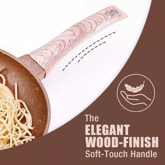 Wonderchef Duralife Fry Pan 24 cm 1.7 L Pure Grade Aluminium Non-Stick Copper, 63154791