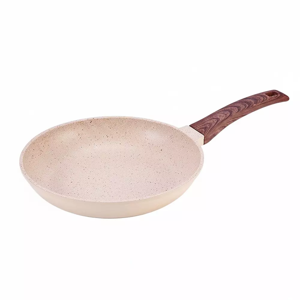 Wonderchef Duralife Fry Pan 24 cm 1.7 L Pure Grade Aluminium Non-Stick Ivory, 63154795