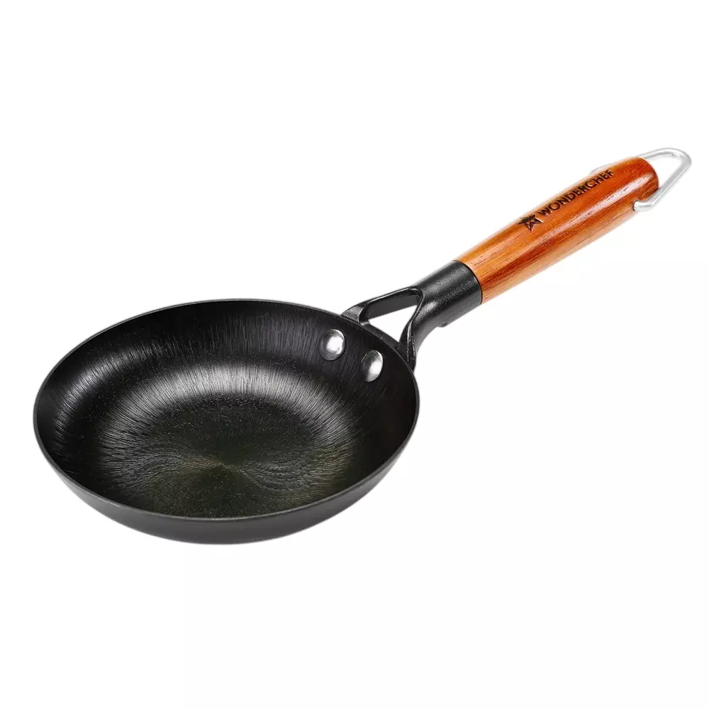 Wonderchef Ferro Fry Pan 20 cm 800 ml Cast Iron Black, 63154903