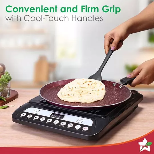 wonderchef-bandhan-dosa-tawa-kadhai-with-glass-lid-non-stick-pure-grade-aluminium-red-and-purple-63155008-3-pcs-set