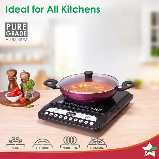 wonderchef-bandhan-dosa-tawa-kadhai-with-glass-lid-non-stick-pure-grade-aluminium-red-and-purple-63155008-3-pcs-set