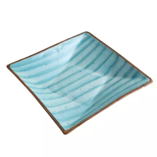 Wonderchef Teramo Square Platter Stoneware Blue