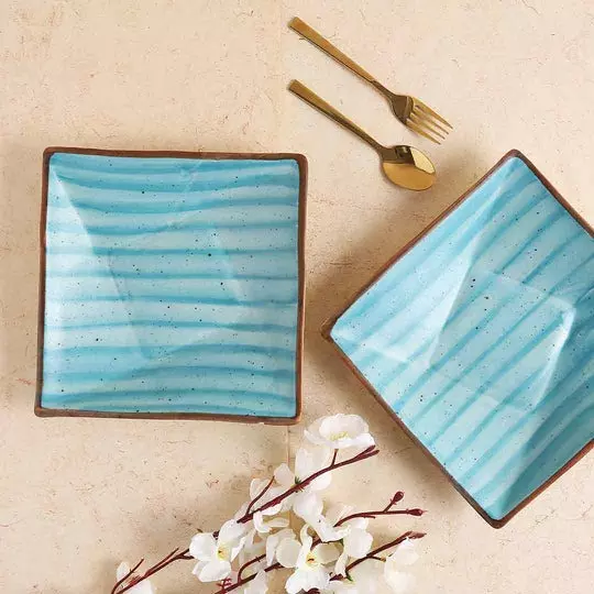 wonderchef-teramo-square-platter-20x20-cm-8x8-inch-stoneware-blue-63153801