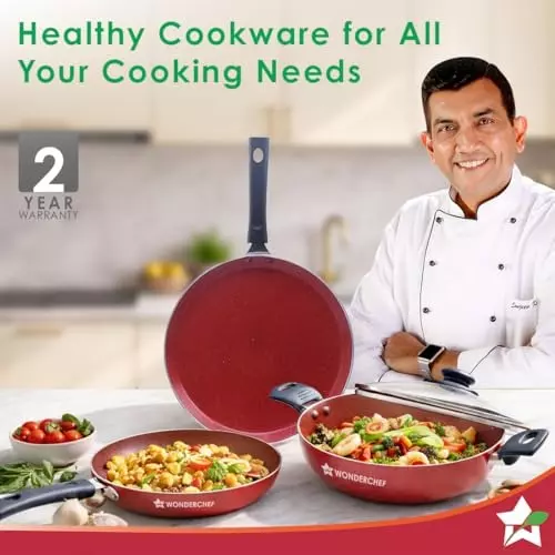 wonderchef-valencia-dosa-tawa-fry-pan-kadhai-with-glass-lid-non-stick-pure-grade-aluminium-blue-63154679-4-pcs-set