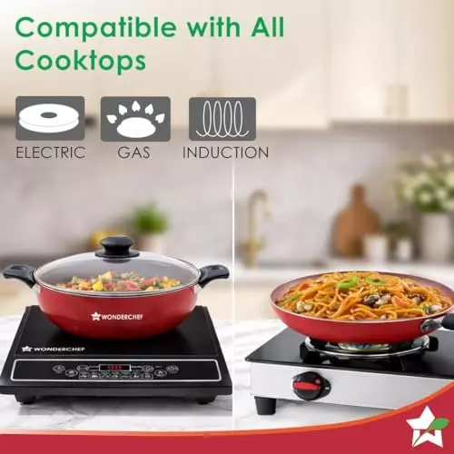 wonderchef-valencia-dosa-tawa-fry-pan-kadhai-with-glass-lid-non-stick-pure-grade-aluminium-blue-63154679-4-pcs-set