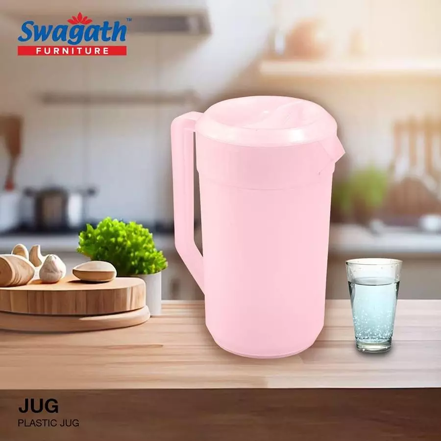 swagath-non-thermal-water-jug-glossy-2-l-pink-for-home-kitchen-school-use-jug