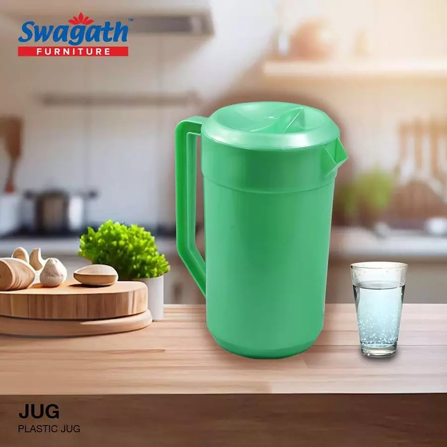 swagath-non-thermal-water-jug-glossy-2-l-green-for-home-kitchen-school-use-jug