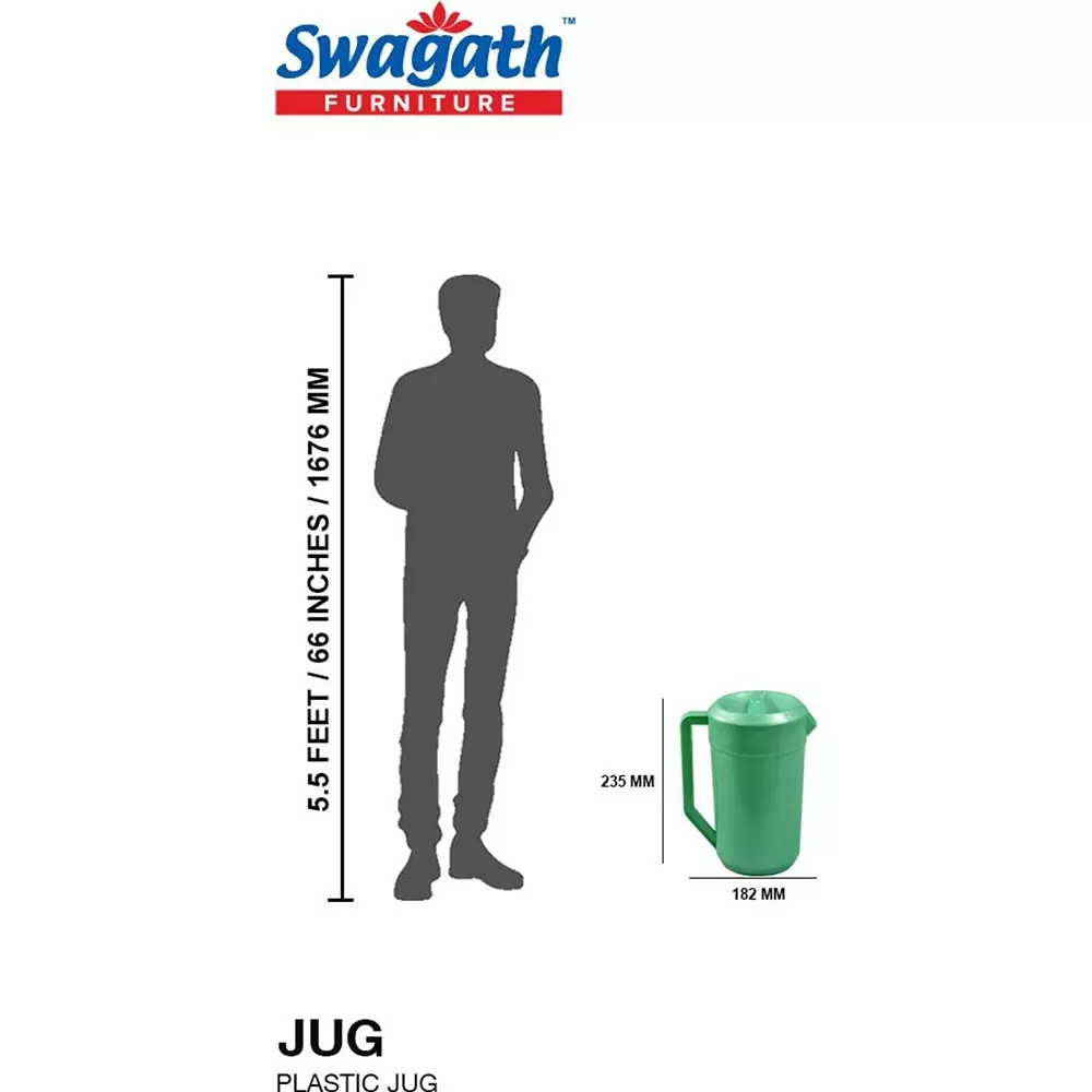 swagath-non-thermal-water-jug-glossy-2-l-green-for-home-kitchen-school-use-jug