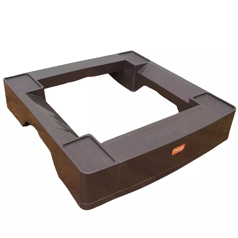 Mango Fridge Stand 127x609.6x609.6 mm Weather Brown Square Shape