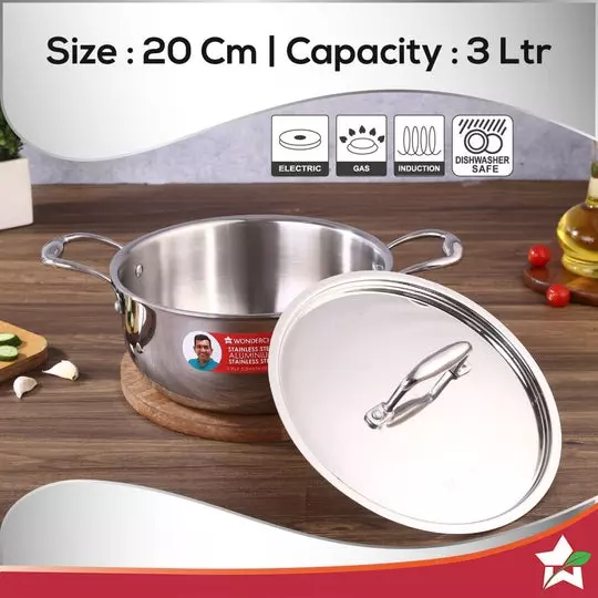 wonderchef-nigella-nigella-casserole-with-lid-20-cm-3-l-3-ply-stainless-steel-chrome-63153416