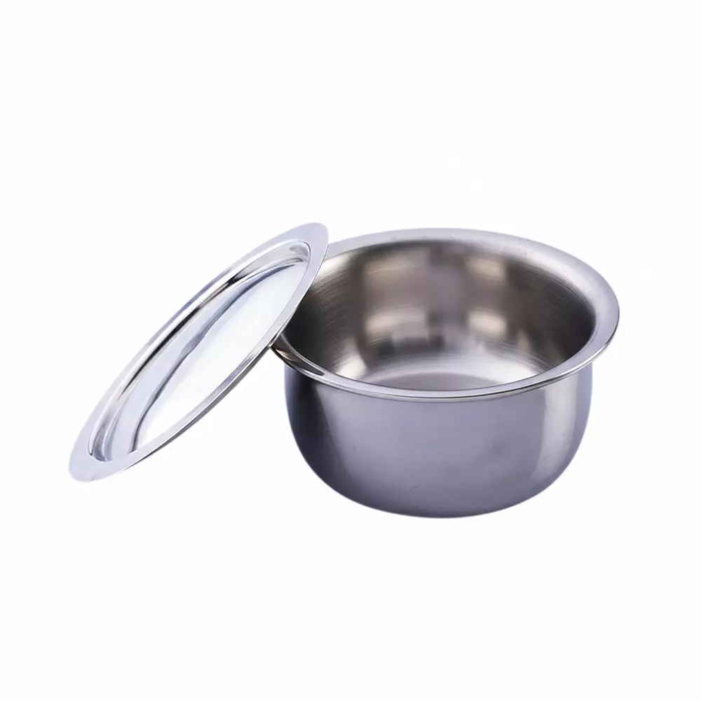 Wonderchef Nigella Cooking Pot with Lid 16 cm Tri-ply Stainless Steel Chrome, 63153407