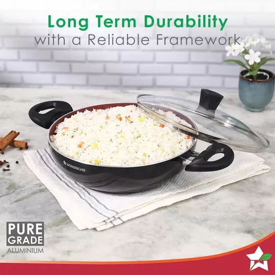 wonderchef-galaxy-dosa-tawa-fry-pan-kadhai-with-glass-lid-non-stick-pure-grade-aluminium-brick-red-63154696-4-pcs-set