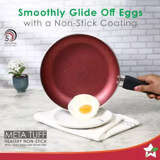 wonderchef-galaxy-dosa-tawa-fry-pan-kadhai-with-glass-lid-non-stick-pure-grade-aluminium-brick-red-63154696-4-pcs-set