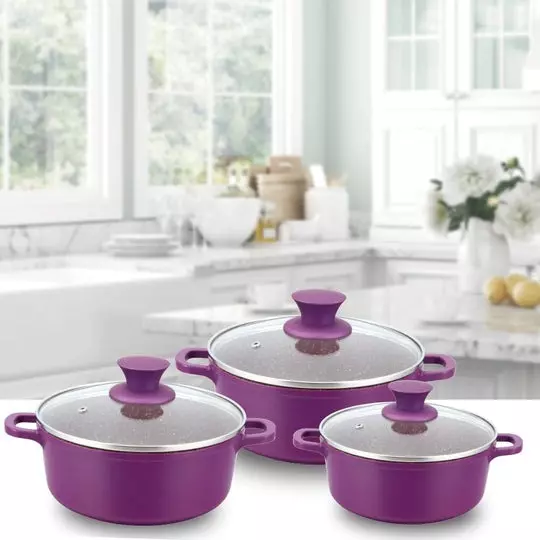 wonderchef-granite-115-2-45-l-cookware-set-with-glass-lid-pure-grade-aluminium-purple-63153230-6-pcs-set