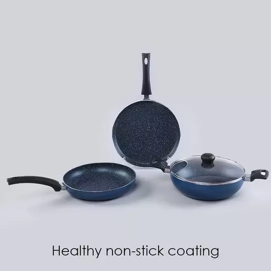 wonderchef-sigma-dosa-tawa-fry-pan-kadhai-with-glass-lid-non-stick-virgin-aluminium-midnight-blue-63153765-4-pcs-set