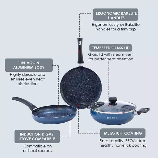 wonderchef-sigma-dosa-tawa-fry-pan-kadhai-with-glass-lid-non-stick-virgin-aluminium-midnight-blue-63153765-4-pcs-set