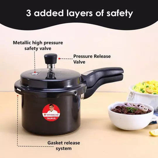 wonderchef-taurus-3-l-pressure-cooker-with-outer-lid-hard-anodized-black-isi-certified-63154822