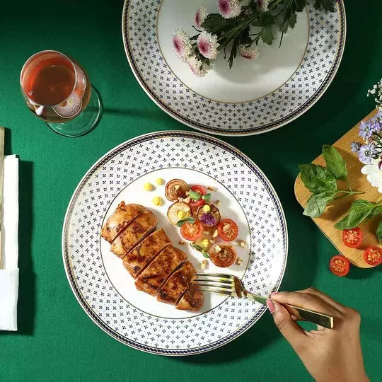 wonderchef-sicilia-dinner-plate-25-cm-10-inch-fine-bone-china-royal-blue-63154681-2-pcs-set