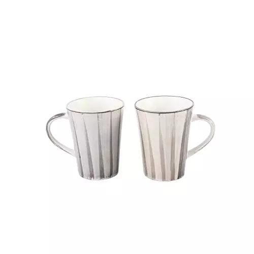 Wonderchef Teramo Coffee Mug 300 ml Stoneware Brown, 63154653 (2 Pcs Set)