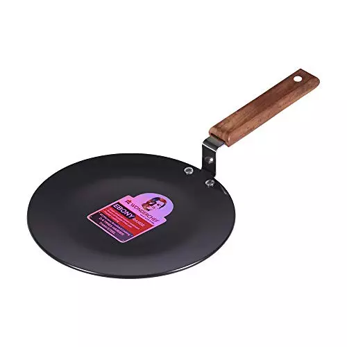 Wonderchef Ebony Roti Tawa 22 cm Hard Anodized Virgin Aluminium Black, 63153107