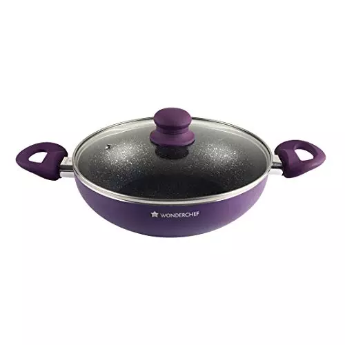 wonderchef-diana-dosa-tawa-fry-pan-kadhai-with-glass-lid-non-stick-virgin-aluminium-purple-63153425-4-pcs-set