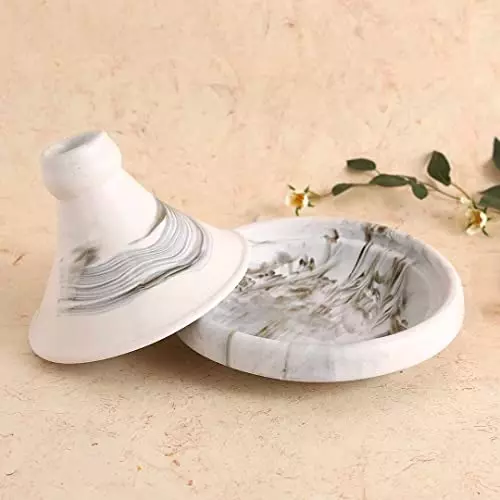 wonderchef-teramo-tagine-set-20-cm-8-inch-stoneware-marble-white-63153873