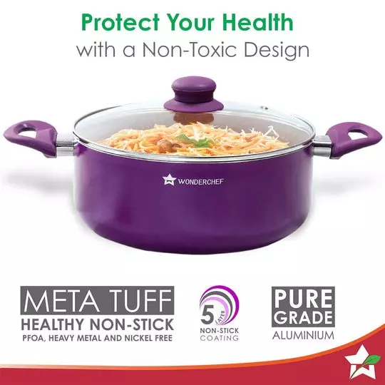 wonderchef-royal-velvet-casserole-with-lid-24-cm-45-l-virgin-aluminium-non-toxic-purple-63152350