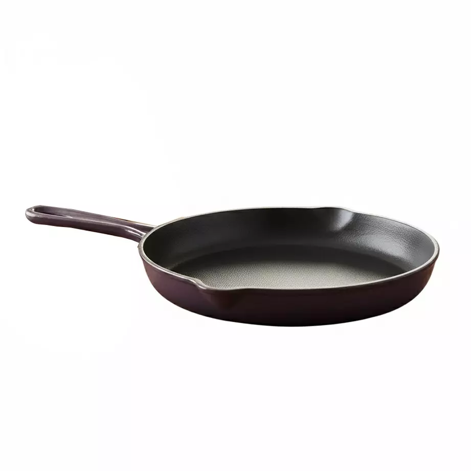 Wonderchef Ferro Fry Pan 26 cm 1.6 L Cast Iron Corrosion-Resistant Coating Purple , 63152735