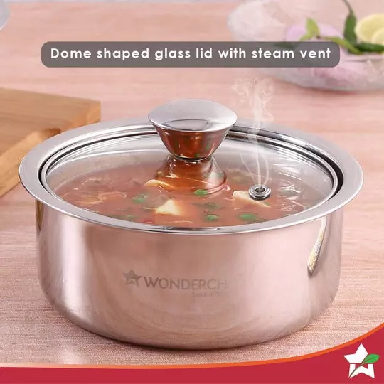 wonderchef-austin-750-ml-14-l-casserole-set-with-glass-lid-stainless-steel-chrome-63154756-4-pcs-set