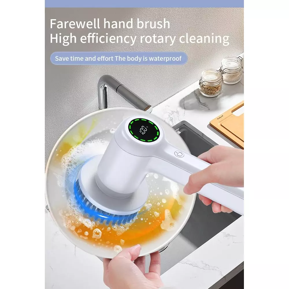 dmr-electric-cleaning-brush-white-color-plastic-body-for-car-detailing-removing-dirt-grime-dmr-eb-001